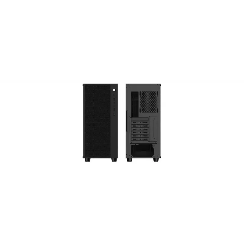 Korpusas DeepCool Matrexx 55 Mesh Midi Tower Juodas — ATX, grūdintas stiklas, palaiko 120/140 mm ventiliatorius