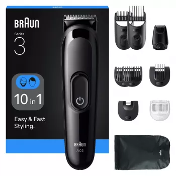 Braun AIO3560 plaukų kirpimo mašinėlė/barzdaskutė Juoda 14 NiMH