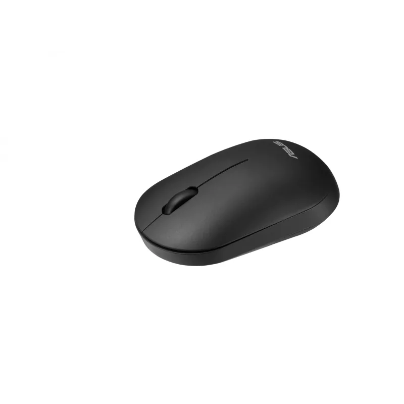 Belaidis klaviatūros ir pelės rinkinys ASUS CW100 — JAV išdėstymas, juoda, pilno dydžio QWERTY klaviatūra, 1600 DPI pelė
