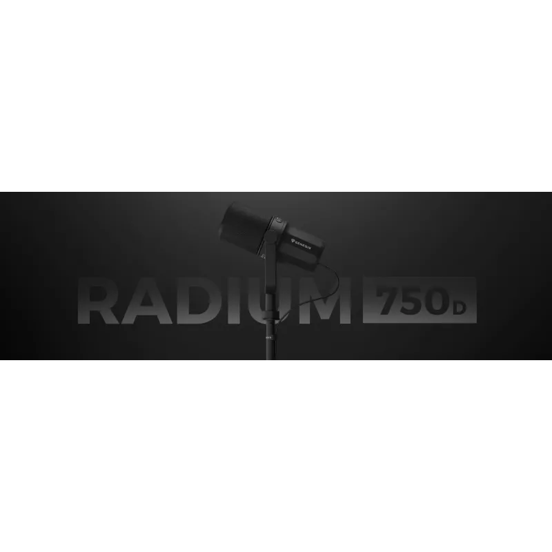 Mikrofonas PC GENESIS RADIUM 750D dinaminis, USB/XLR