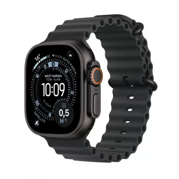 Išmanusis laikrodis Apple Watch Ultra 3 GPS + Cellular 49mm Juodas titano korpusas su juoda vandenyno juosta