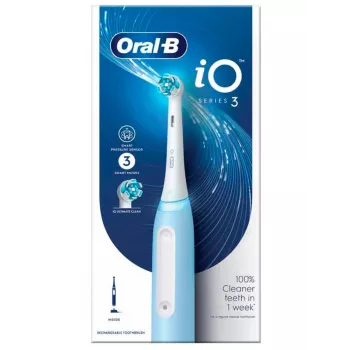 Oral-B IO SERIES 3 ICE mėlynas besisukantis-osciliuojantis dantų šepetėlis suaugusiems