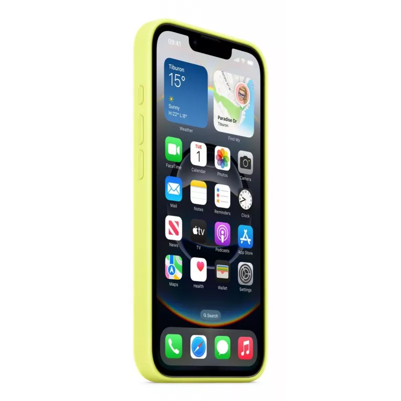 Dėklas Apple MGYW4ZM/A Geltonas iPhone 16e 15,5 cm (6,1 colio)