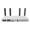 Tinklo jungiklis MikroTik CRS418-8P-8G-2S+5axQ2axQ-RM — L2/L3, 17× Gigabit RJ-45, 2× SFP+, PoE (802.3af/at), 1U stovas