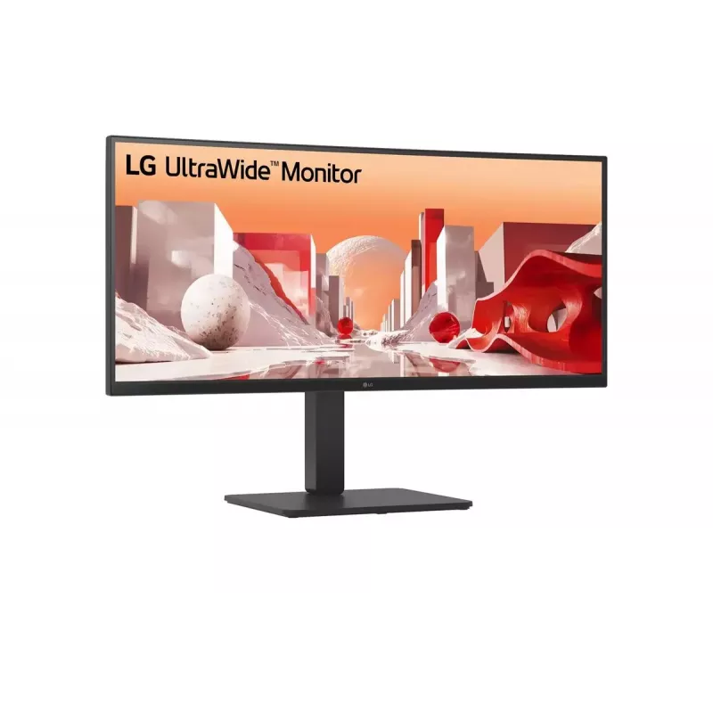 Monitorius LG 34BA75QE-B 34 colių lenktas Wide Quad HD IPS, USB-C, garsiakalbiai