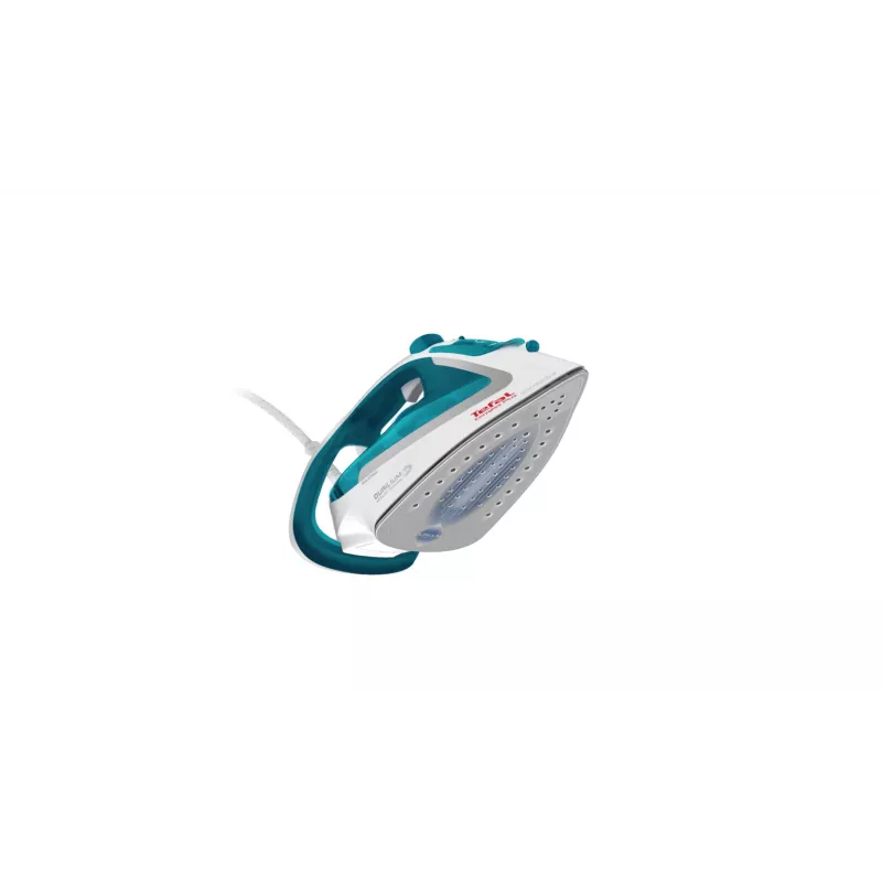 Lyginimo lygintuvas Tefal EasyGliss Plus FV5718, sausas/garinis, Durilium padas, 2400 W, turkio/balta