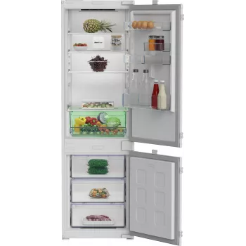 Įmontuojamas šaldytuvas-šaldiklis BEKO B3BCNA294HS — 270 L, LED ekranas, E klasė, baltas