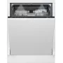 BEKO BDIN38542P įmontuojama indaplovė, 60 cm, 15 komplektų, 8 programos, C klasė, su ekranu, AquaStop, balta