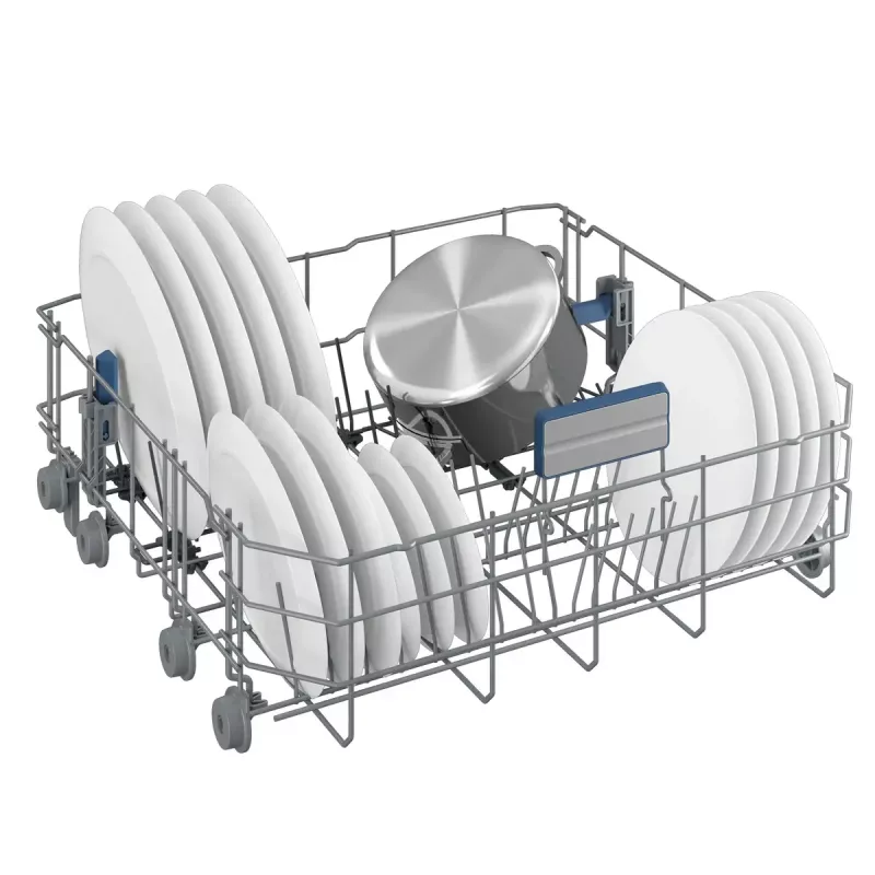 Visiškai įmontuojama indaplovė BEKO BDIN36532 — 15 vietų, 60 cm, nerūdijantis plienas, 45 dB, energijos klasė D