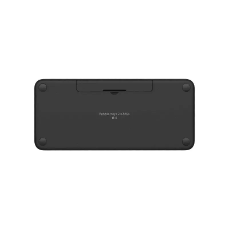 Belaidė klaviatūra Logitech Pebble Keys 2 K380s, RF + Bluetooth, QWERTY US International, grafito spalva
