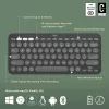 Belaidė klaviatūra Logitech Pebble Keys 2 K380s, RF + Bluetooth, QWERTY US International, grafito spalva