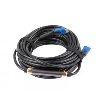 HDMI kabelis LANBERG CA-HDMI-20CU-0200-BK — 20 m, HDMI 2.0, 18 Gbit/s, 4K (2160p), 144 Hz, ARC, Ethernet, auksuoti kontaktai