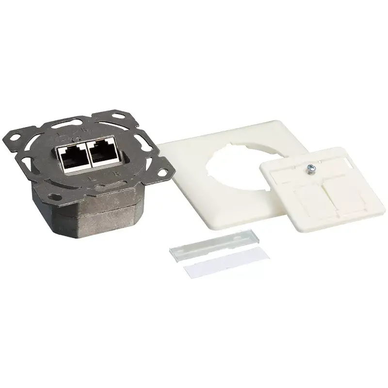 Kištukinis lizdas 2 x RJ-45 LogiLink NP0124