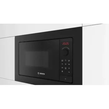 Įmontuojama mikrobangų krosnelė Bosch Serie 2 BFL623MB4 20 L 800 W LED ekranas Juoda Sukamoji rankenėlė