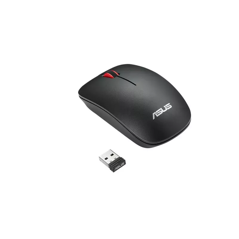 ASUS WT300 RF /BK-RD pelė biurui, abipusė, belaidė RF, optinė, 1600 DPI