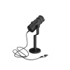 Laidinis PC mikrofonas GENESIS Radium 350D – USB Type-A/Type-C, -48 dB jautrumas, 16–14000 Hz, 2,5 m laidas, juodas