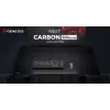 GENESIS Carbon 500 Hyper Logo – juodas audinio ir gumos žaidimų kilimėlis