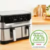 Oro gruzdintuvė Tefal Dual Easy Fry & Grill EY905D dviguba 8,3 L 2700 W nerūdijantis plienas