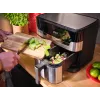 Oro gruzdintuvė Tefal Dual Easy Fry & Grill EY905D dviguba 8,3 L 2700 W nerūdijantis plienas