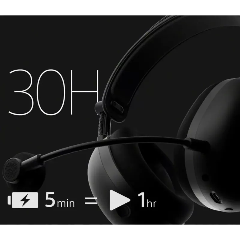 Sony Inzone H9 II belaidės ausinės žaidimams, USB Type-C, Bluetooth, juodos