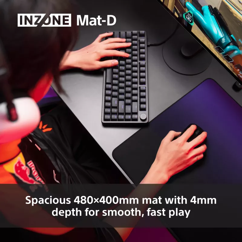 Sony INZONE Mat-D žaidimų pelės kilimėlis juodas