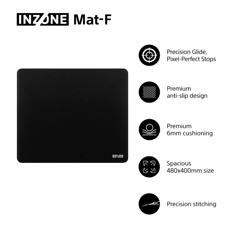 Sony NZONE Mat-F žaidimų pelės kilimėlis juodas
