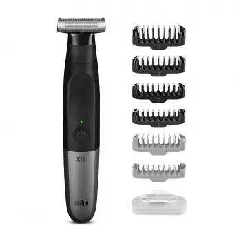 Braun Series X XT5200 folijos skustuvas su trimeriu, juodas, metalinis