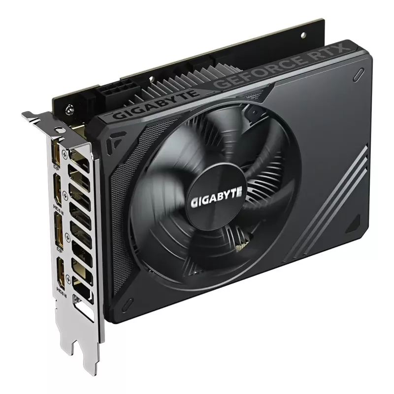 GIGABYTE GeForce RTX 5050 D6 8G vaizdo plokštė – 8 GB GDDR6, 128 bitų, PCI-E 5.0, 2572 MHz, 2x DP, 2x HDMI, NVIDIA DLSS 4, GV-N5050D6-8GD