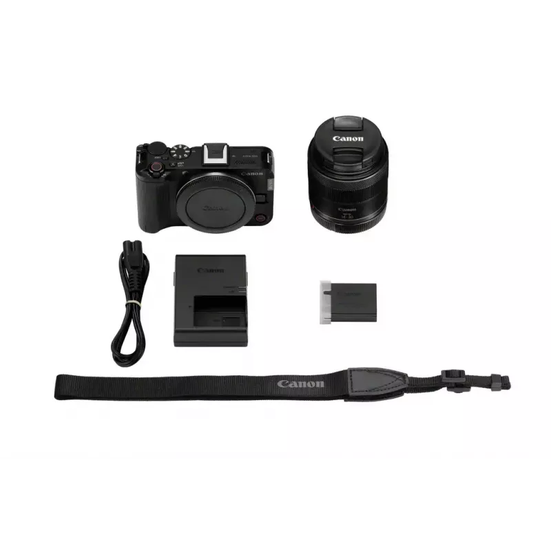 Veidrodinė kamera MILC Canon EOS R50V 24,2 MP CMOS 4K Ultra HD juoda