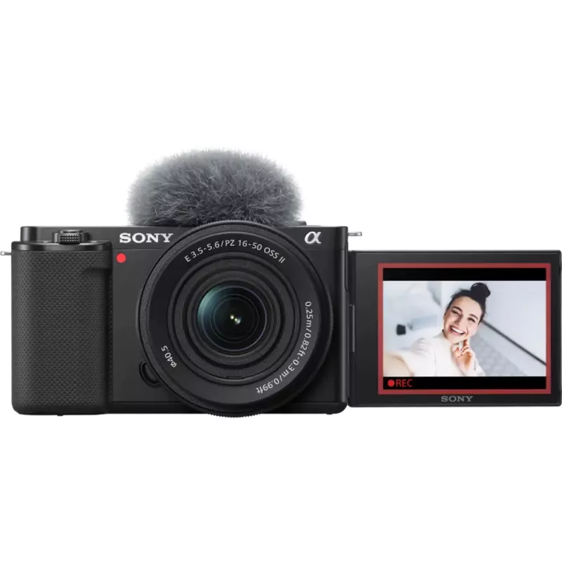 Sony ZV-E10 + E PZ 16-50mm F3.5-5.6 OSS II veidrodinis fotoaparatas 24,2 MP CMOS 6000 x 4000 pikselių juodas