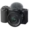 Sony ZV-E10 + E PZ 16-50mm F3.5-5.6 OSS II veidrodinis fotoaparatas 24,2 MP CMOS 6000 x 4000 pikselių juodas
