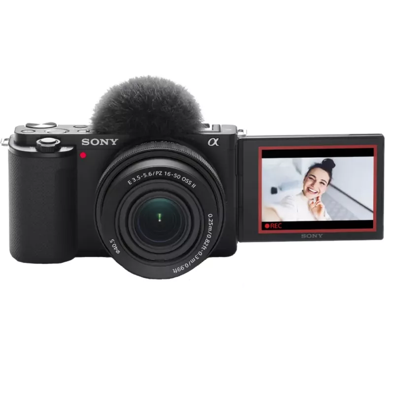 Sony ZV-E10 + E PZ 16-50mm F3.5-5.6 OSS II veidrodinis fotoaparatas 24,2 MP CMOS 6000 x 4000 pikselių juodas