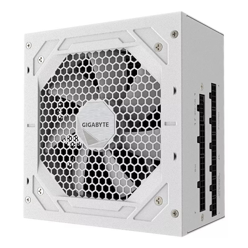 Maitinimo blokas GIGABYTE UD1000GM PG5 V2 1000W ATX 3.1 visiškai modulinis 80 PLUS Gold baltas