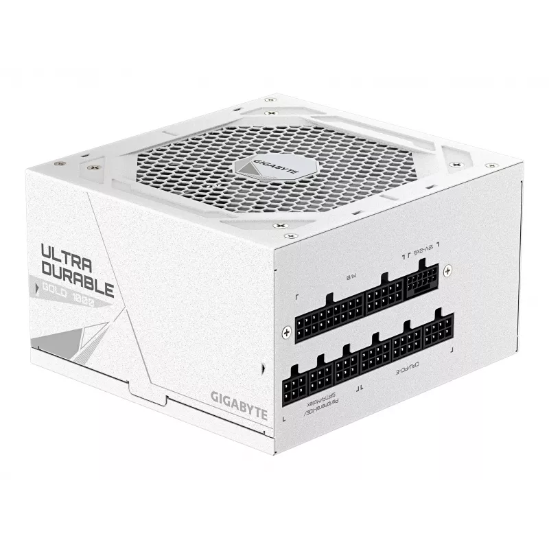 Maitinimo blokas GIGABYTE UD1000GM PG5 V2 1000W ATX 3.1 visiškai modulinis 80 PLUS Gold baltas