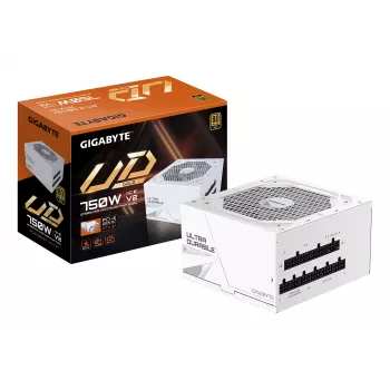 Maitinimo blokas GIGABYTE UD750GM PG5 V2 750W ATX 3.1, 80 PLUS Gold, pilnai modulinis, baltas