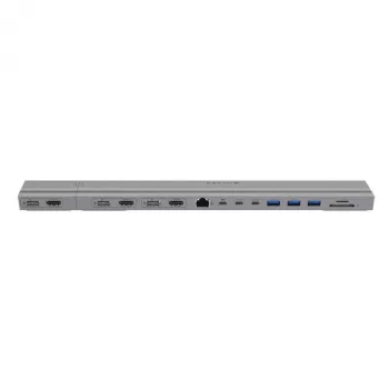 Targus HyperDrive 4K 2 x USB 3.2 Gen 2 (3.1 Gen 2) Type-C sidabrinė