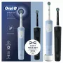 Oral-B Vitality Pro Duo suaugusiųjų sukamoji-osciliuojanti dantų šepetėlis Juoda, Mėlyna, Balta