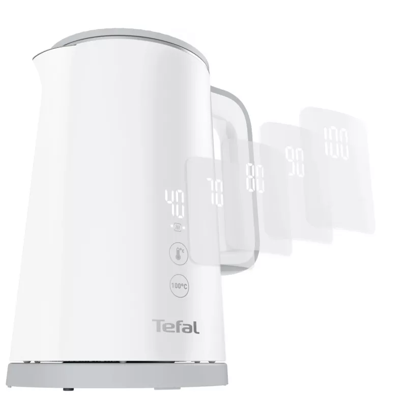 Elektrinis virdulys Tefal KO6931, 1,5 L, 1800 W, baltas, 5 temperatūros nustatymai, palaikymas šiltai 30 min