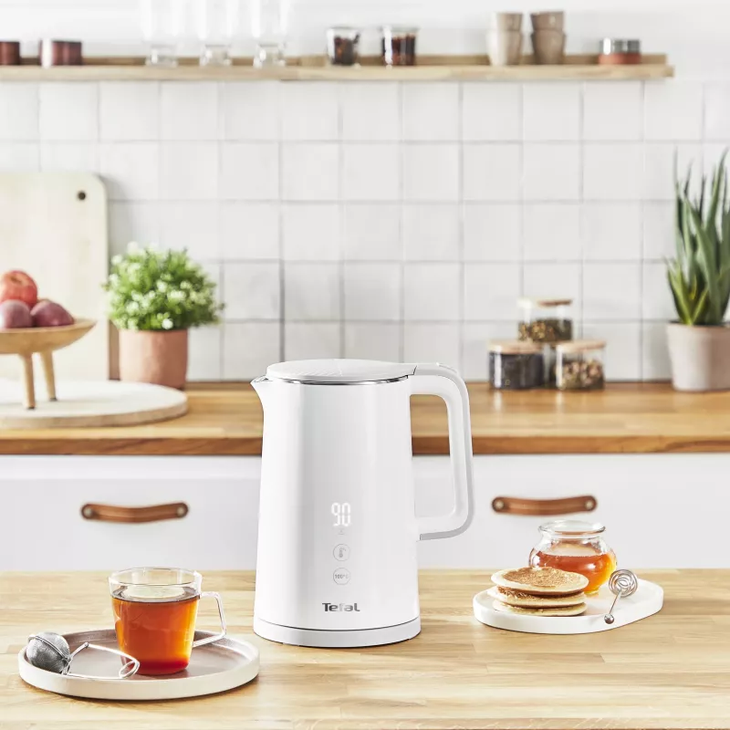 Elektrinis virdulys Tefal KO6931, 1,5 L, 1800 W, baltas, 5 temperatūros nustatymai, palaikymas šiltai 30 min