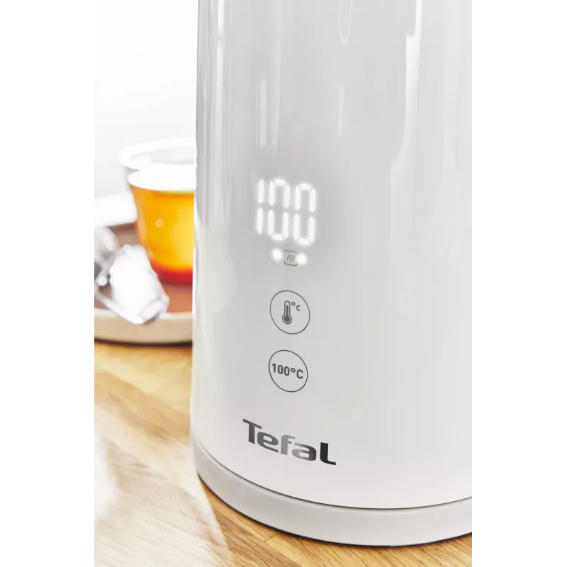 Elektrinis virdulys Tefal KO6931, 1,5 L, 1800 W, baltas, 5 temperatūros nustatymai, palaikymas šiltai 30 min
