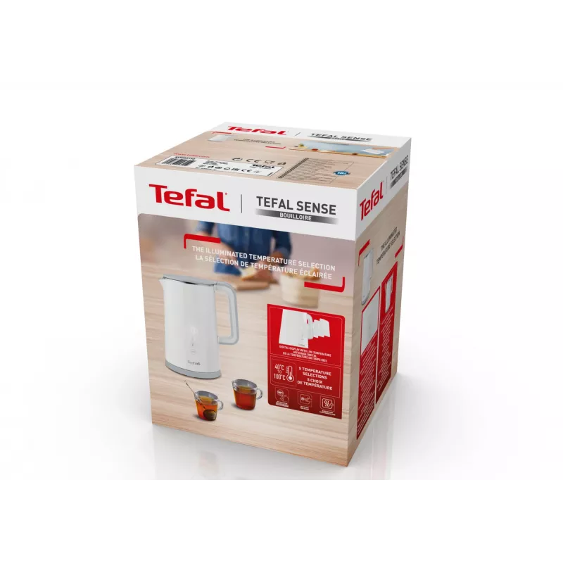 Elektrinis virdulys Tefal KO6931, 1,5 L, 1800 W, baltas, 5 temperatūros nustatymai, palaikymas šiltai 30 min
