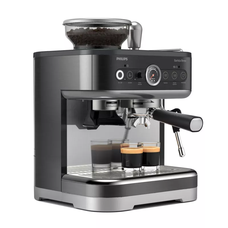 Philips Barista Brew, Espresso aparatas, 2.3 L, įmontuotas malūnėlis, 1350 W, Juodas