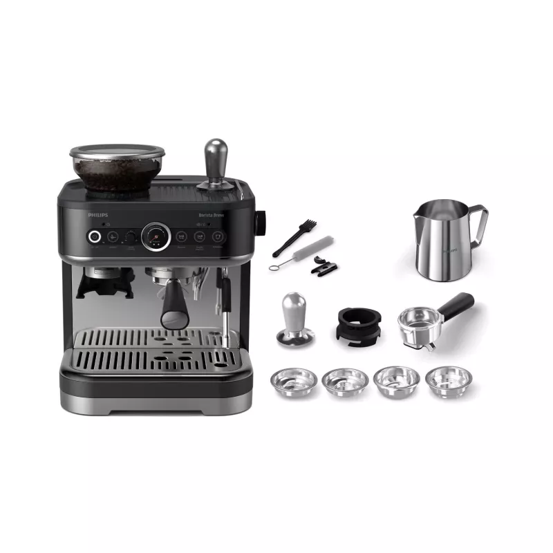 Philips Barista Brew, Espresso aparatas, 2.3 L, įmontuotas malūnėlis, 1350 W, Juodas