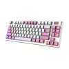 MSI FORGE GK600 TKL WIRELESS VIOLET žaidimų klaviatūra USB + Bluetooth QWERTY UK English Rožinė, Violetinė, Balta