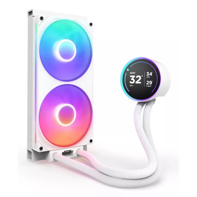 All-in-one skystas aušintuvas NZXT Kraken Elite 280 RGB 14 cm Baltas