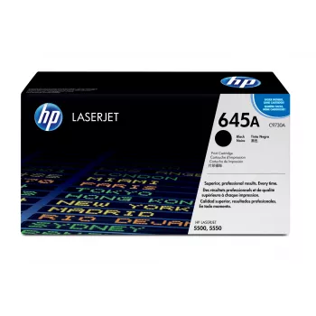 Kasetė su toneriais HP 645A C9730A 10000 puslapių Juoda