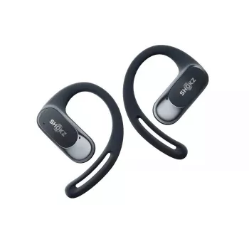 SHOKZ OpenFit Air belaidės ausinės su ausų kabliuku, skirtos skambučiams, muzikai, sportui, kasdieniam naudojimui, juodos