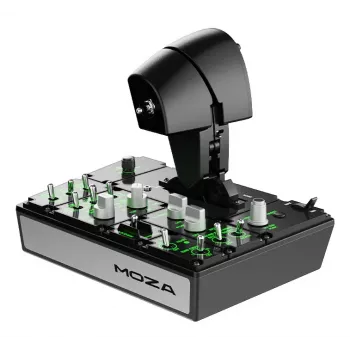 Moza Racing MTP droselio skydelis, juodas, metalinis, 15 bitų, 277 mm, 194 mm, 216 mm