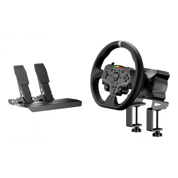Moza Racing R3 Vairavimo ratas ir pedalai PC, Vairas + Pedalai, PC, Krypties mygtukai, Meniu mygtukas, Režimo mygtukas, Pauzės/Nustatymų mygtukas, Pradžios mygtukas, Skaitmeninis, Neribotas, Tiesioginė pavara
