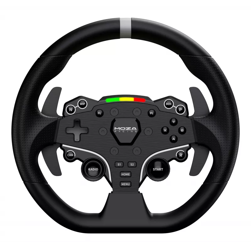 Moza Racing R3 Vairavimo ratas ir pedalai PC, Vairas + Pedalai, PC, Krypties mygtukai, Meniu mygtukas, Režimo mygtukas, Pauzės/Nustatymų mygtukas, Pradžios mygtukas, Skaitmeninis, Neribotas, Tiesioginė pavara